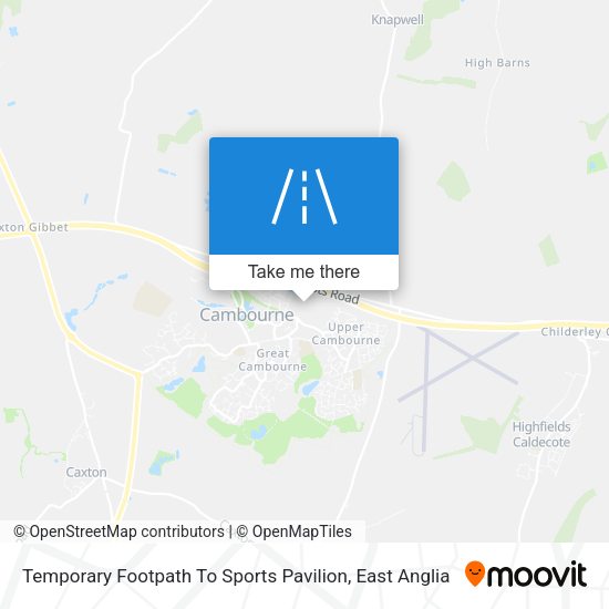 Temporary Footpath To Sports Pavilion map