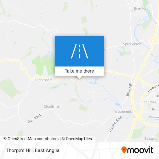 Thorpe's Hill map