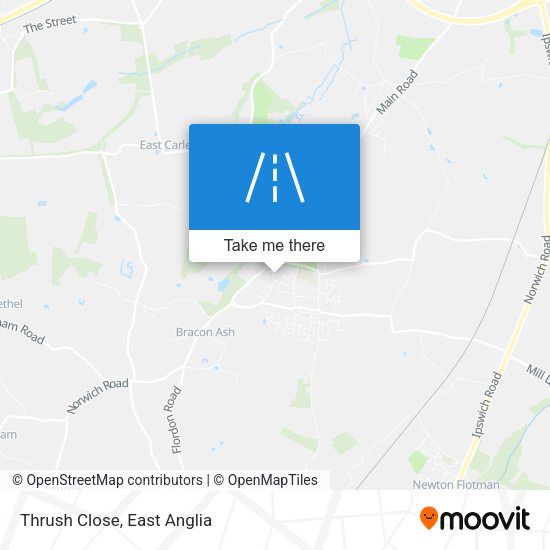 Thrush Close map