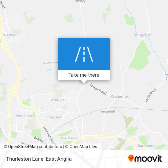 Thurleston Lane map