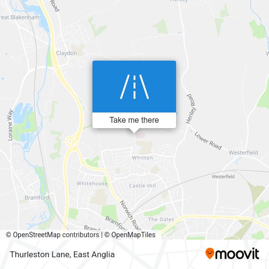 Thurleston Lane map