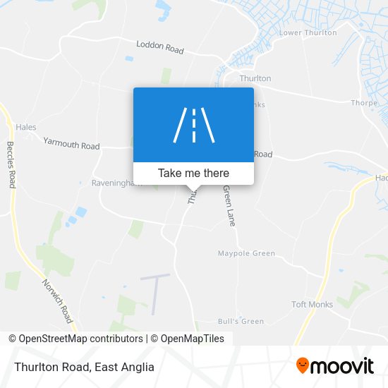 Thurlton Road map