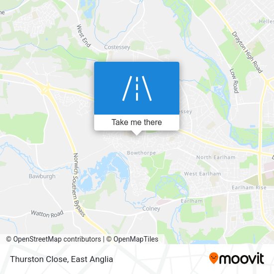 Thurston Close map