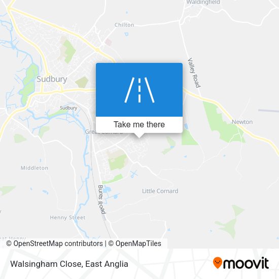 Walsingham Close map