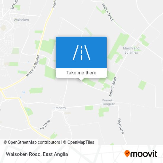 Walsoken Road map
