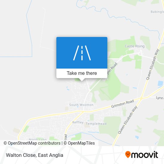 Walton Close map