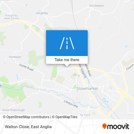 Walton Close map