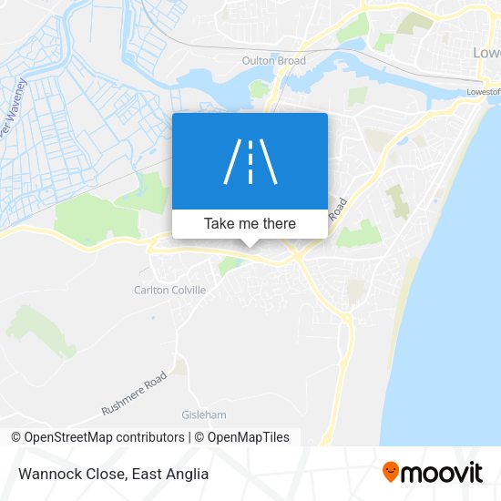 Wannock Close map