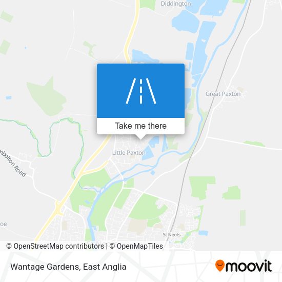 Wantage Gardens map