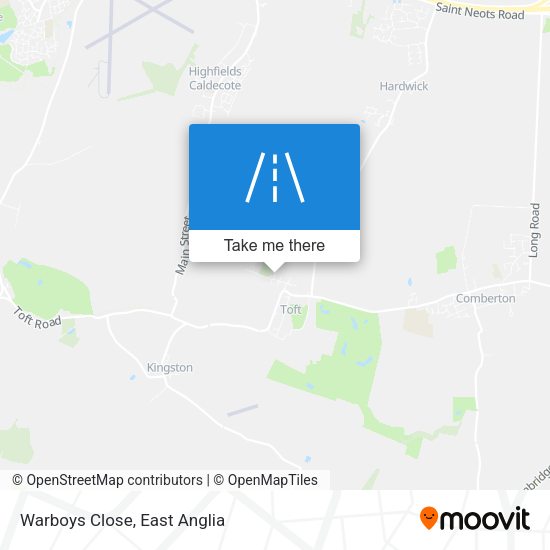 Warboys Close map