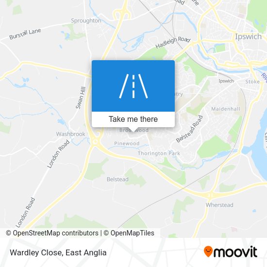 Wardley Close map