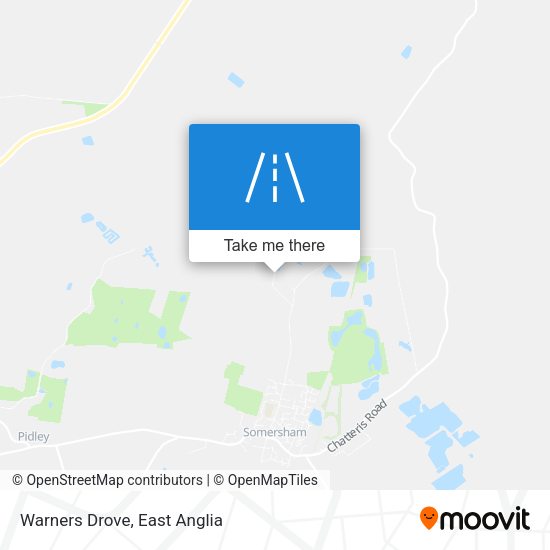 Warners Drove map