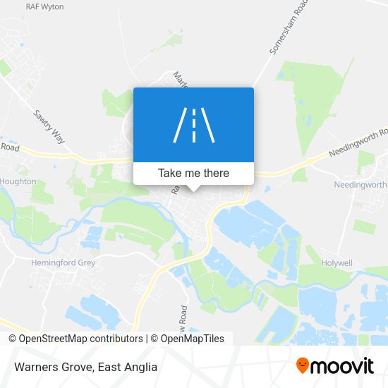 Warners Grove map