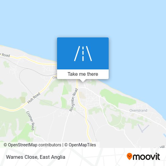 Warnes Close map