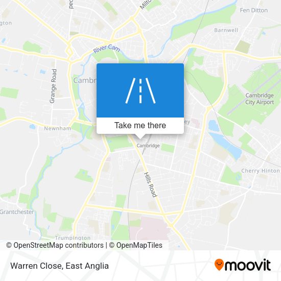 Warren Close map