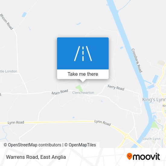 Warrens Road map