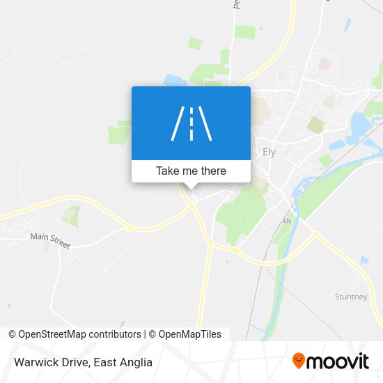 Warwick Drive map