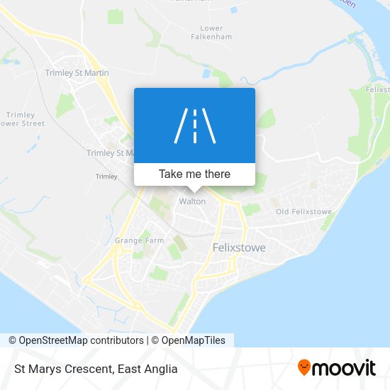 St Marys Crescent map