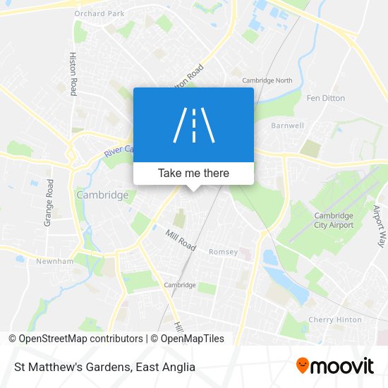 St Matthew's Gardens map