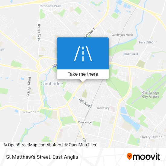 St Matthew's Street map