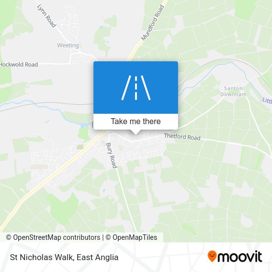 St Nicholas Walk map