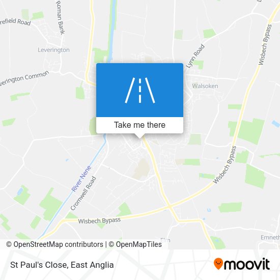 St Paul's Close map