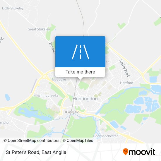 St Peter's Road map