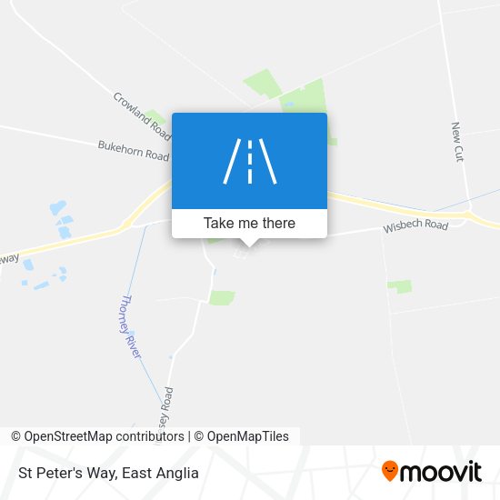 St Peter's Way map
