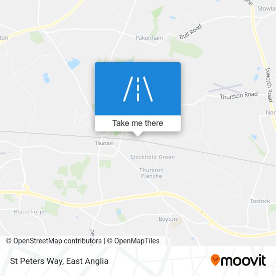 St Peters Way map