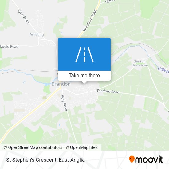 St Stephen's Crescent map