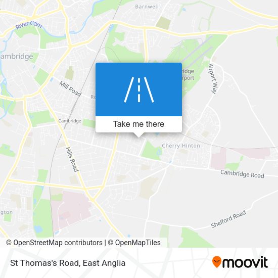St Thomas's Road map