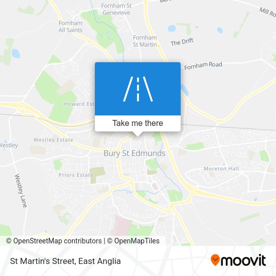 St Martin's Street map