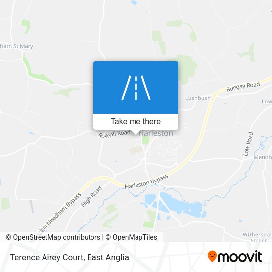 Terence Airey Court map