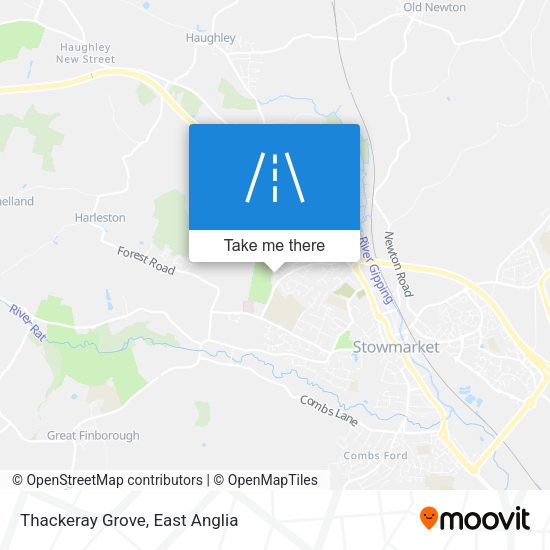 Thackeray Grove map