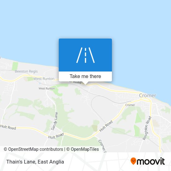 Thain's Lane map