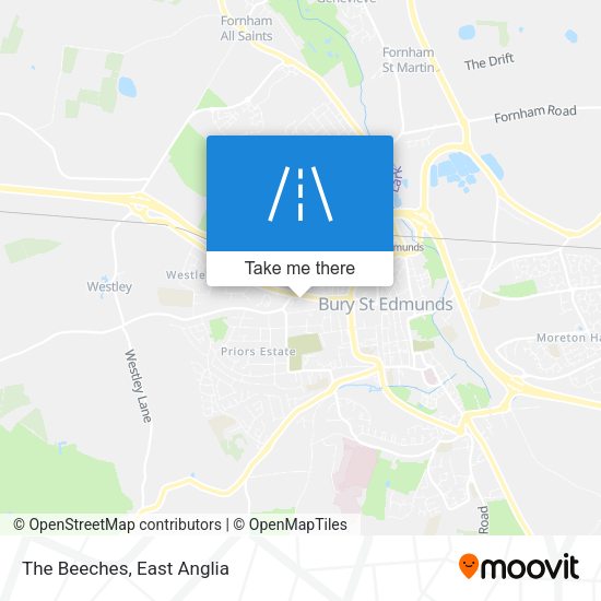 The Beeches map