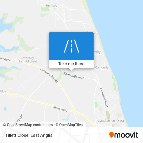 Tillett Close map