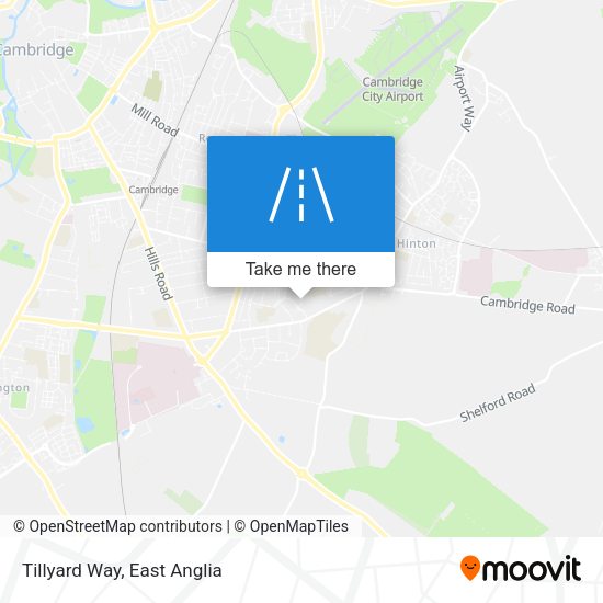 Tillyard Way map
