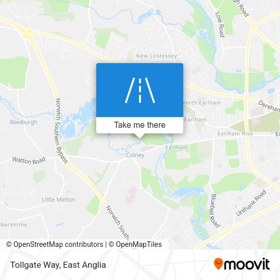 Tollgate Way map