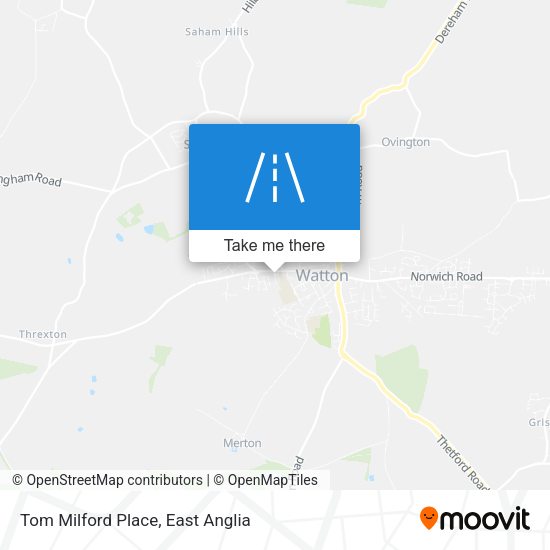 Tom Milford Place map