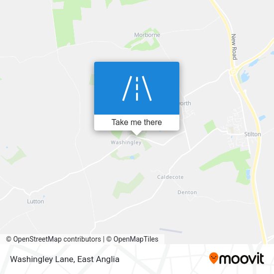 Washingley Lane map