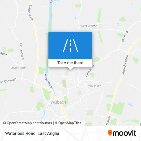 Waterlees Road map