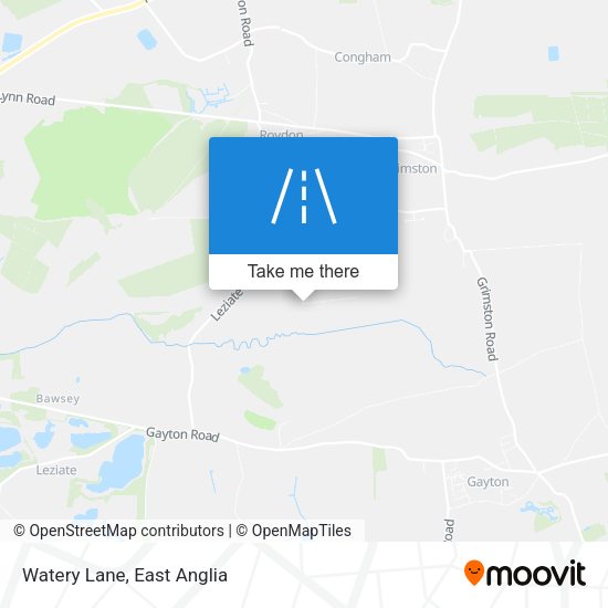 Watery Lane map