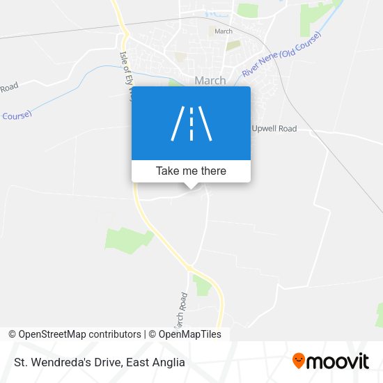 St. Wendreda's Drive map