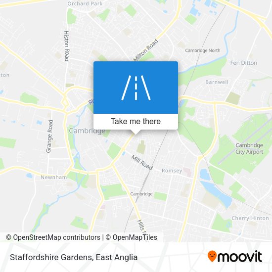 Staffordshire Gardens map