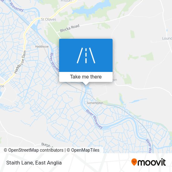 Staith Lane map