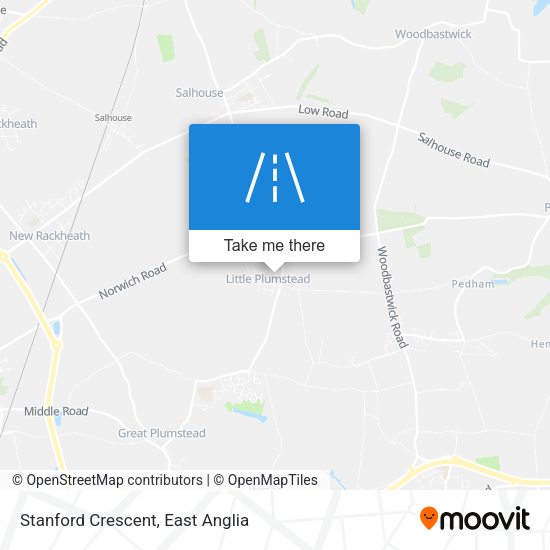 Stanford Crescent map