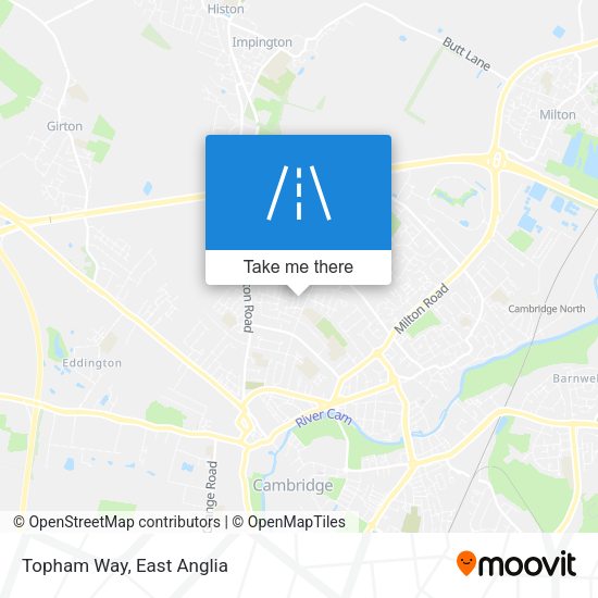 Topham Way map