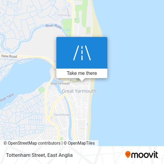 Tottenham Street map