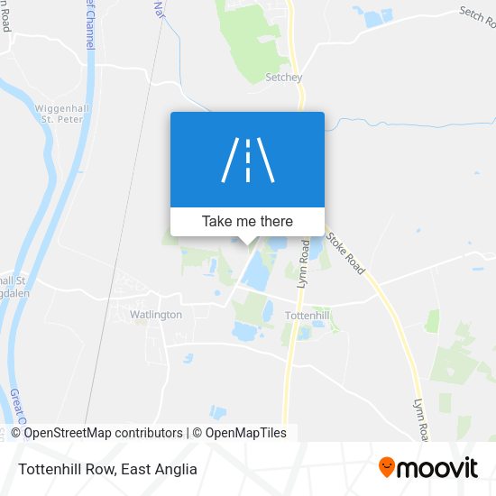 Tottenhill Row map